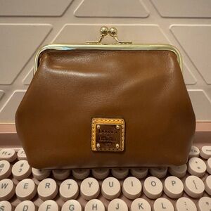 Dooney & Bourke Brown Leather Clutch